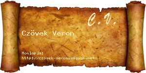 Czövek Veron névjegykártya